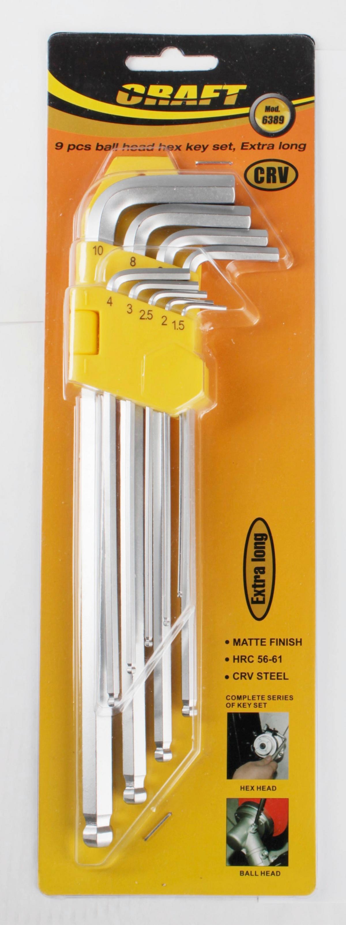 Imbuszkulcs Szett 6389 - fém