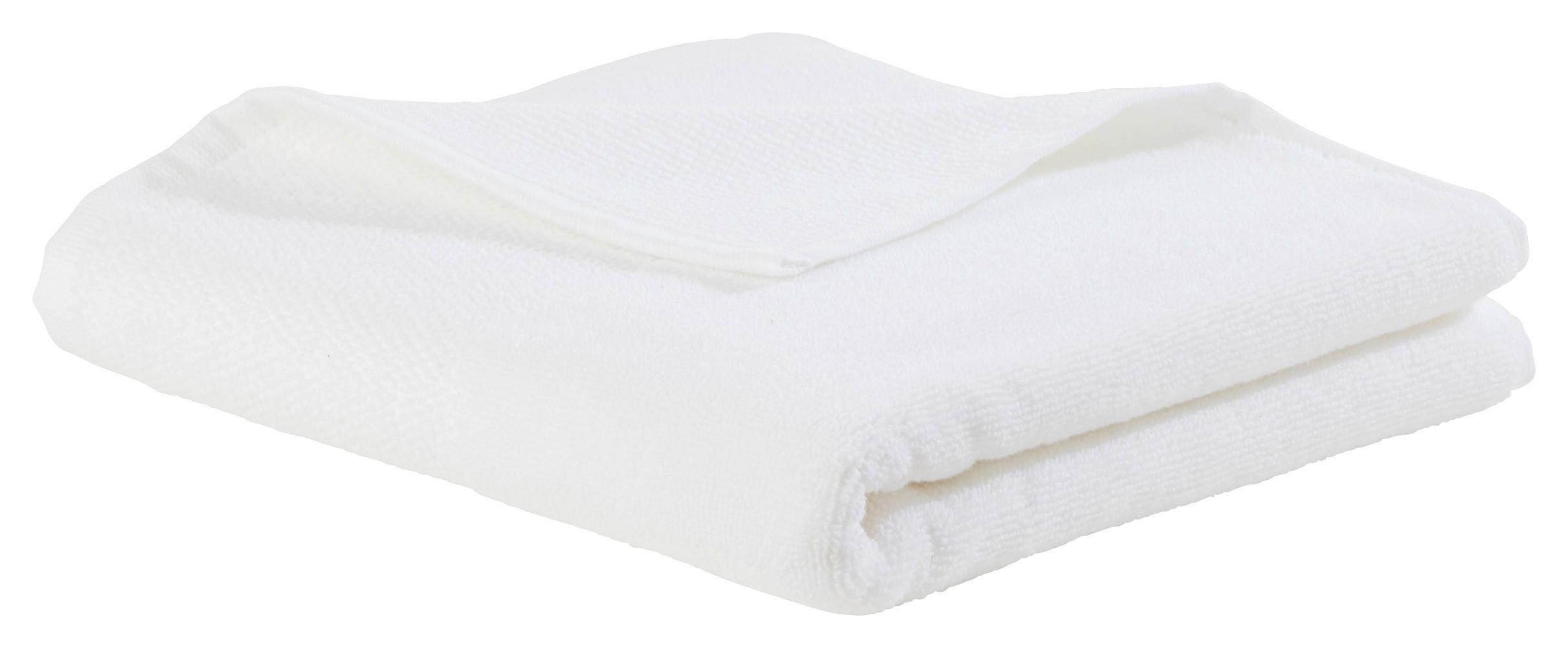 Handtuch Olivia in Weiß ca. 50x100cm - Weiss, Konventionell, Textil (50/100cm) - Premium Living