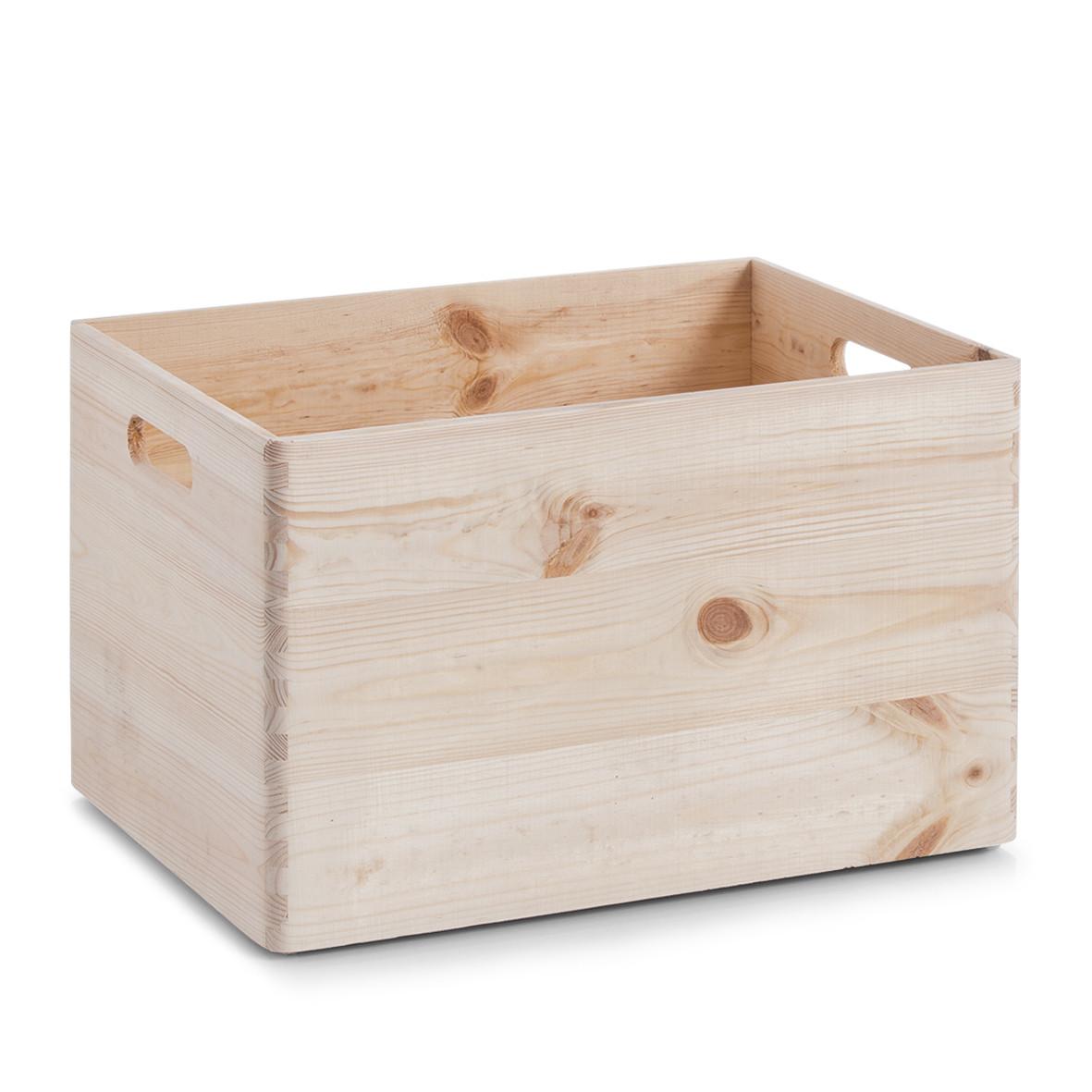 Organizer Allzweckkisten-Set Naturfarben - Naturfarben, Basics, Holz (40/29,5/24cm) - Zeller Present