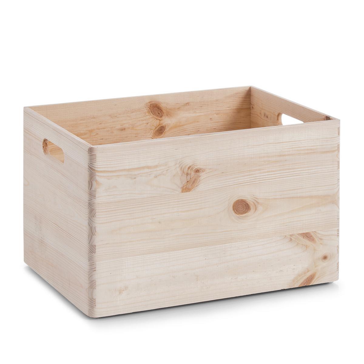 Organizer Allzweckkisten-Set Naturfarben - Naturfarben, Basics, Holz (40/29,5/24cm) - Zeller Present