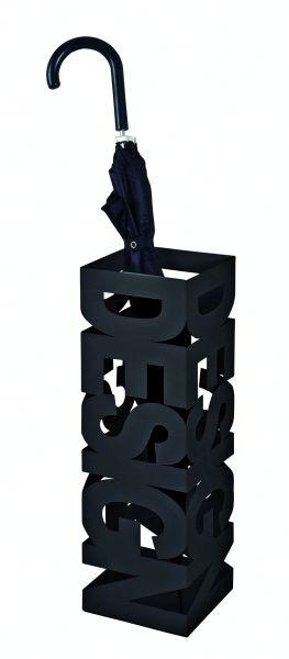 Stojalo Za Dežnike Design, Črna, Jeklo - Moderno, kovina (16/48/16cm) - Mömax