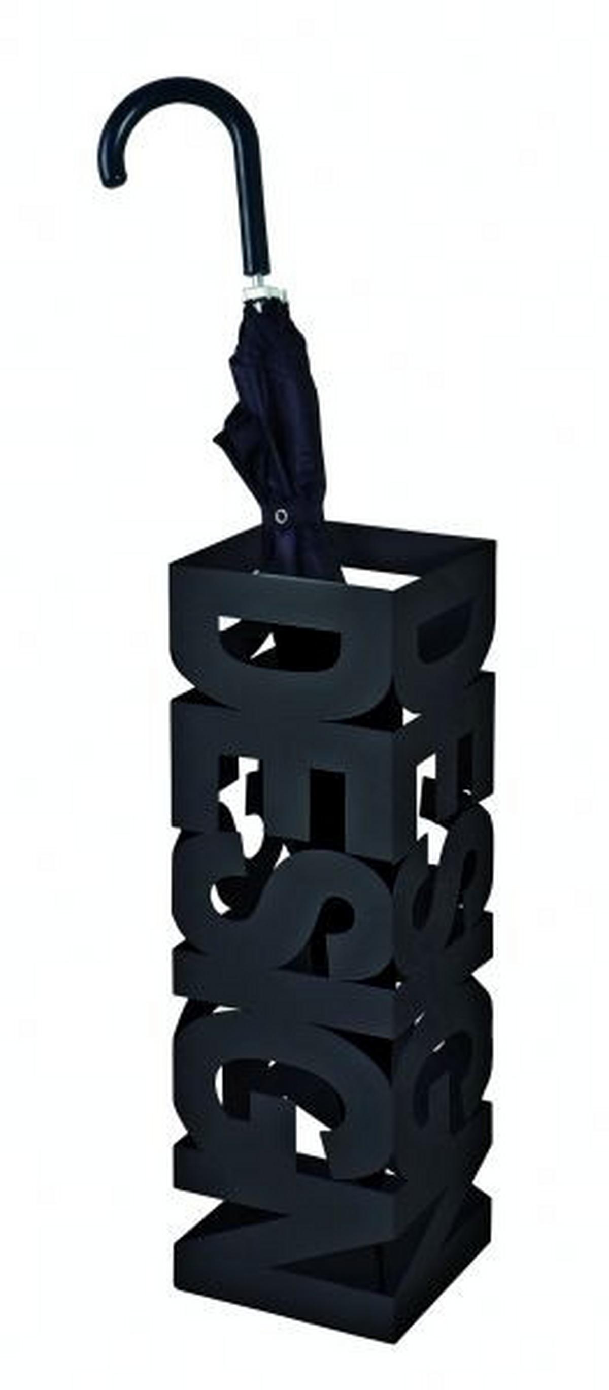 Stojalo Za Dežnike Design, Črna, Jeklo - Moderno, kovina (16/48/16cm) - Mömax