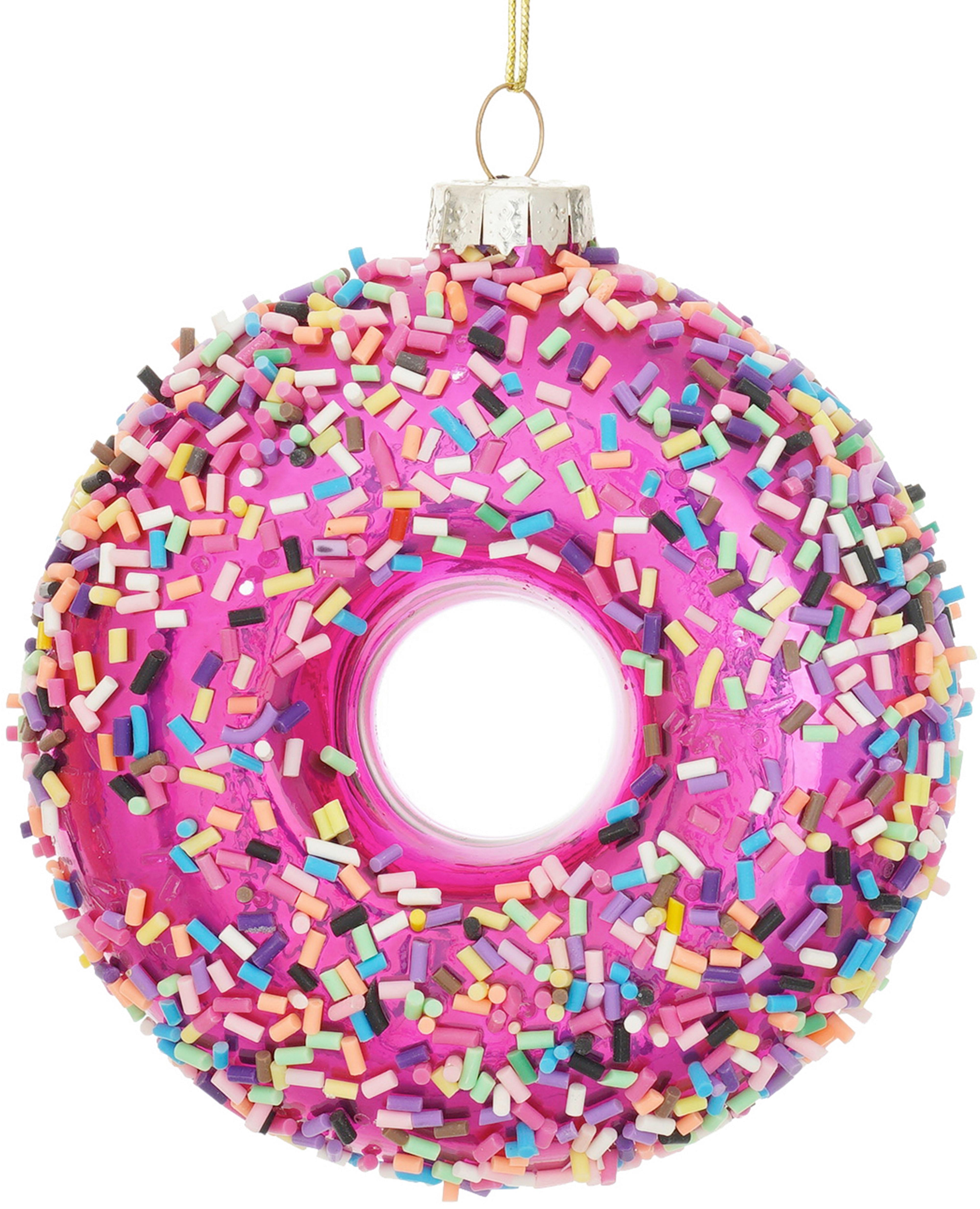 Christbaumanhänger Figures Multicolor - Multicolor, Glas/Textil (9/10/3,5cm) - Mömax