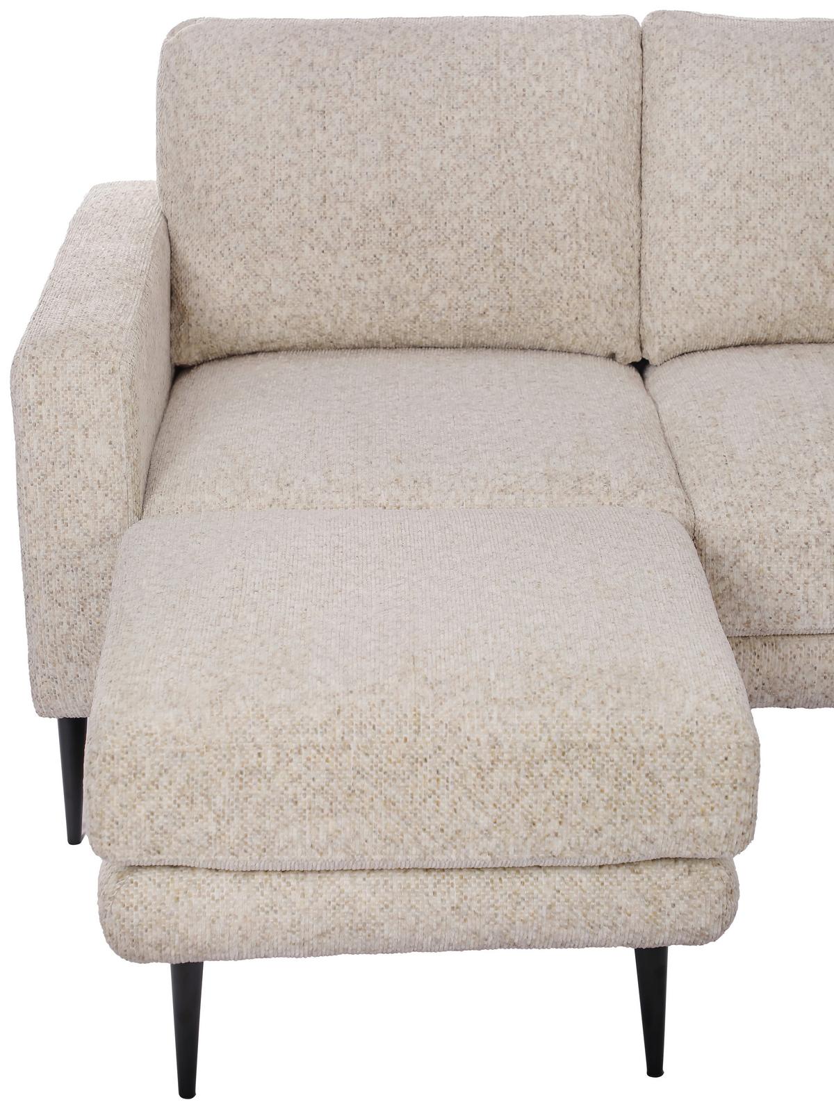 Trosed Parma, Krem - črna/krem barve, Basics, kovina/tekstil (208/83/151cm) - Livetastic