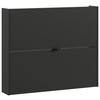 Hängeschuhschrank Ameca Graphi tfarben/Eichefarben/Hellbraun - Hellbraun/Eichefarben, MODERN, Holzwerkstoff/Metall (100/83/19cm) - Premium Living