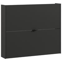 Hängeschuhschrank Ameca Graphi tfarben/Eichefarben/Hellbraun - Hellbraun/Eichefarben, MODERN, Holzwerkstoff/Metall (100/83/19cm) - Premium Living