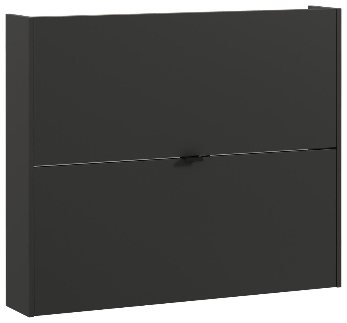 Hängeschuhschrank Ameca Graphi tfarben/Eichefarben/Hellbraun - Hellbraun/Eichefarben, MODERN, Holzwerkstoff/Metall (100/83/19cm) - Premium Living