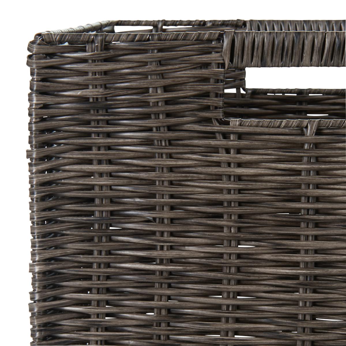 Korb Vien in Braun - Braun, Kunststoff/Metall (32/30/28cm) - Modern Living