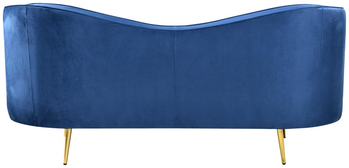 Sofa Brianna - zlatne boje/plava, Moderno, drvo/metal (187,5/84/90cm) - Mömax