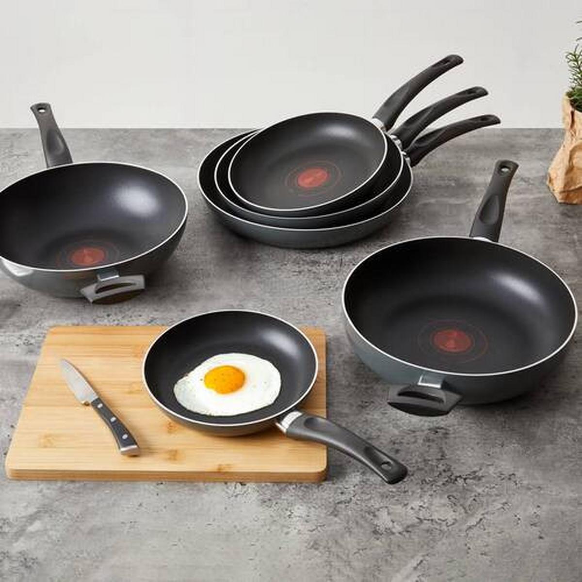 Wok Ronny Grau/Schwarz Ø ca. 28cm - Schwarz/Grau, KONVENTIONELL, Metall (28/8cm) - Based