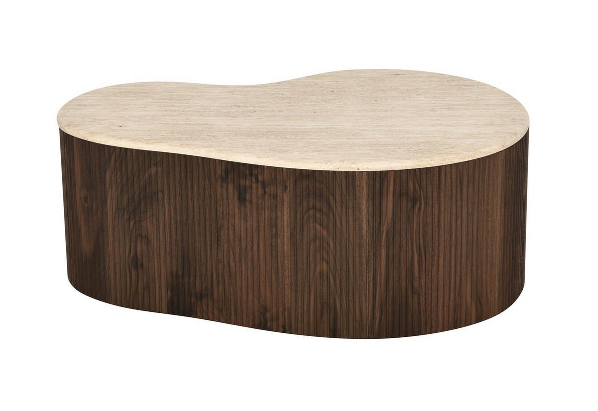 STOLIK KAWOWY STANLEY - kolor orzecha włoskiego, Design, materiał drewnopochodny (90/60/34cm) - MID.YOU