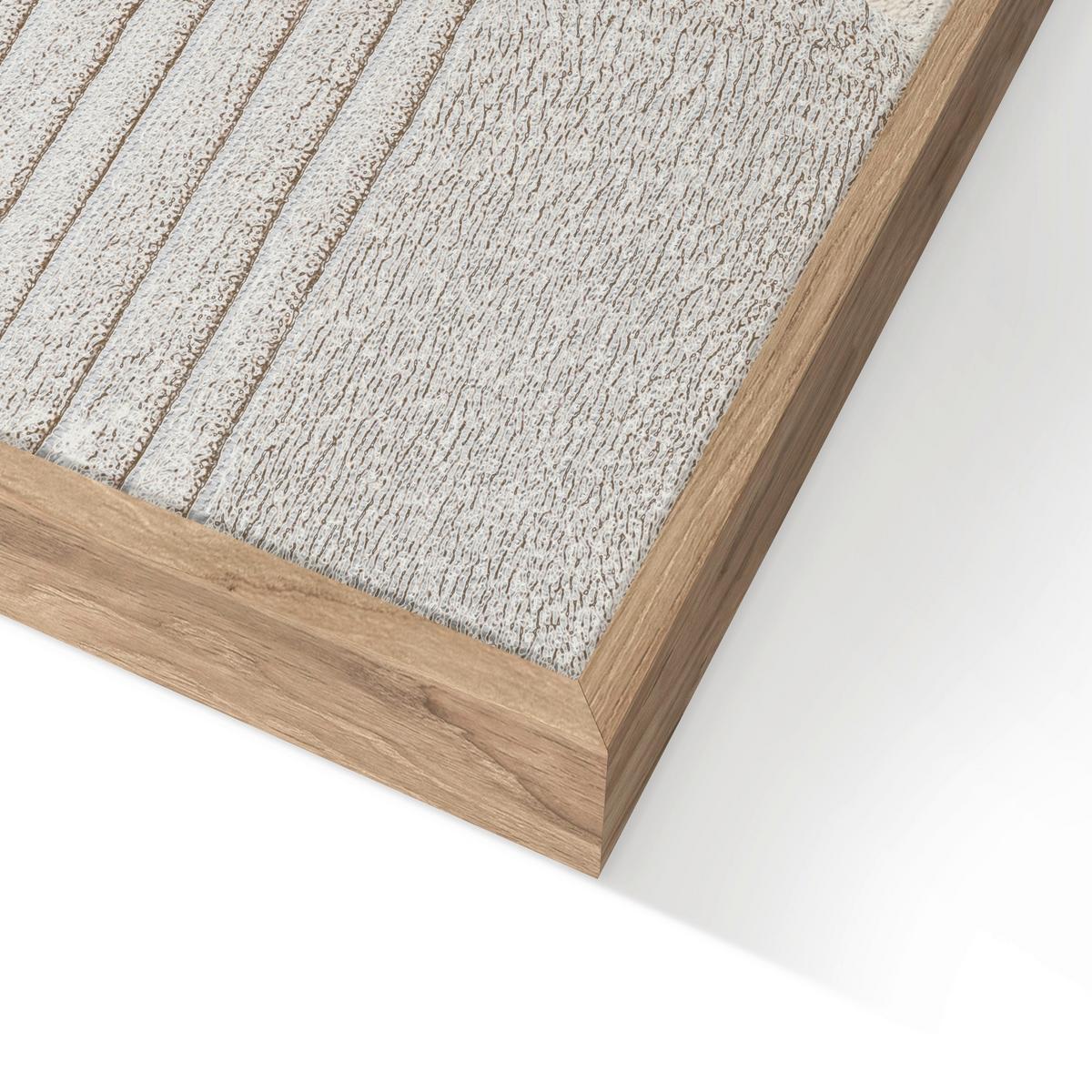 Leinwandbild CA Beige - Beige, Basics, Holz/Textil (70/100cm)