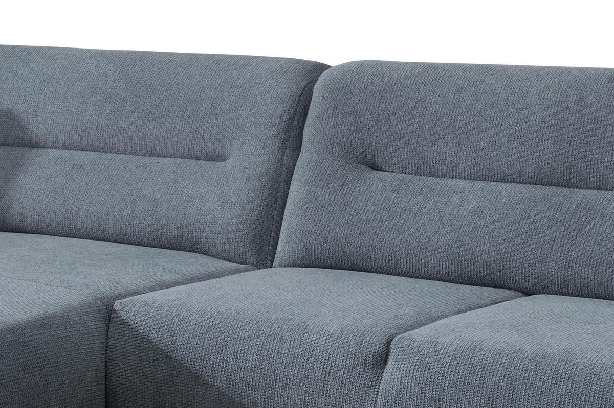 Wohnlandschaft Drago Hellblau Chenille - Wildeiche/Hellblau, MODERN, Holz/Textil (166/290cm) - MID.YOU