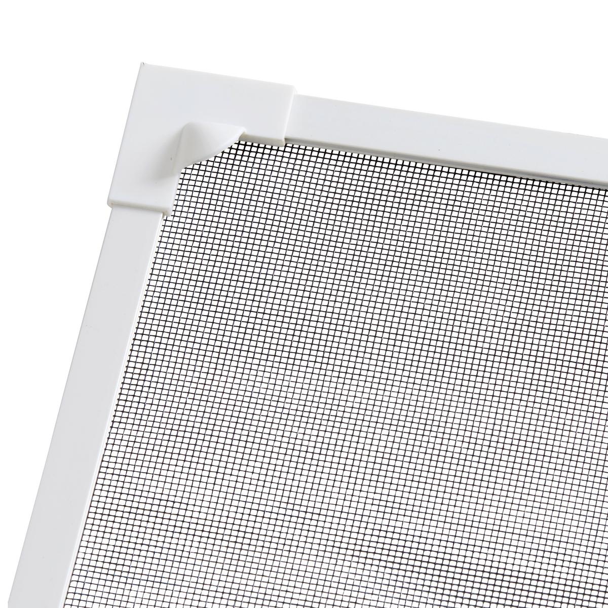Insektenschutzfenster Magnetfenster Weiß - Weiß, Textil (130/150cm) - Mömax
