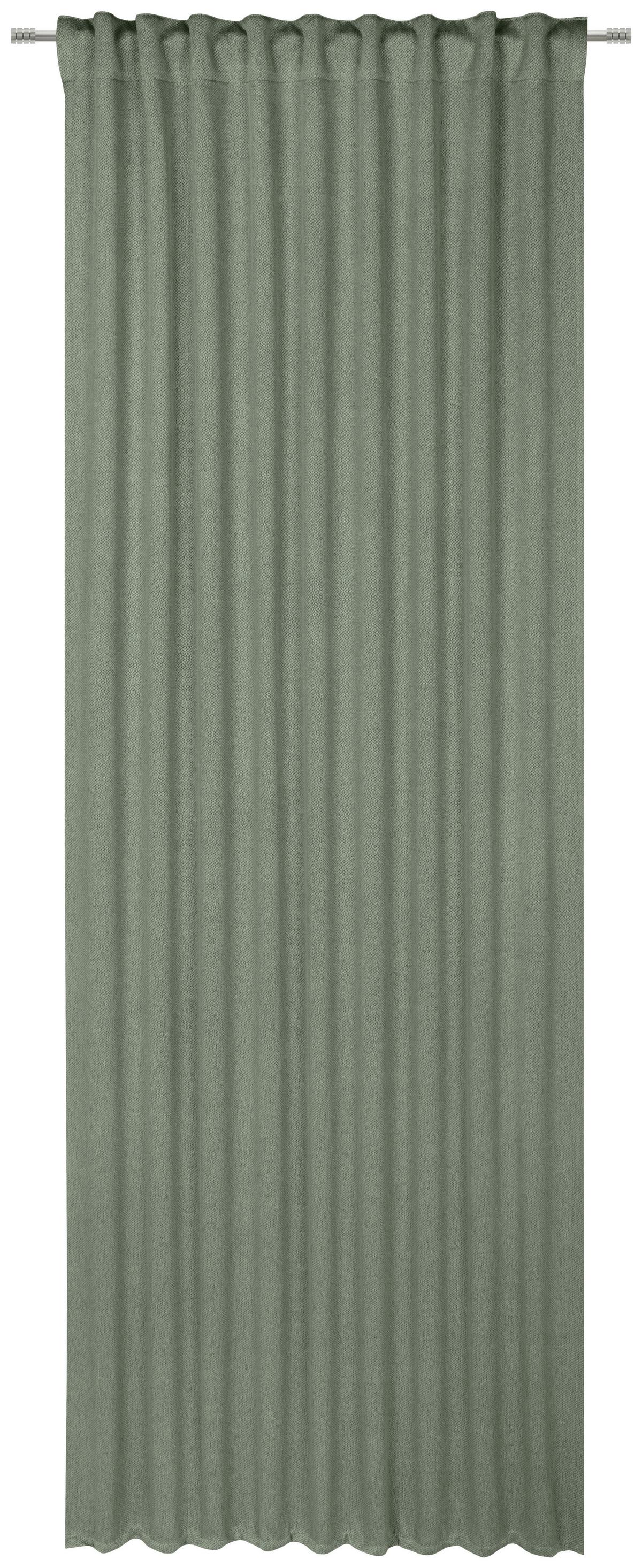 ZASŁONA GOTOWA FINN - zielony, Basics, tkanina (135/245cm) - Esposa