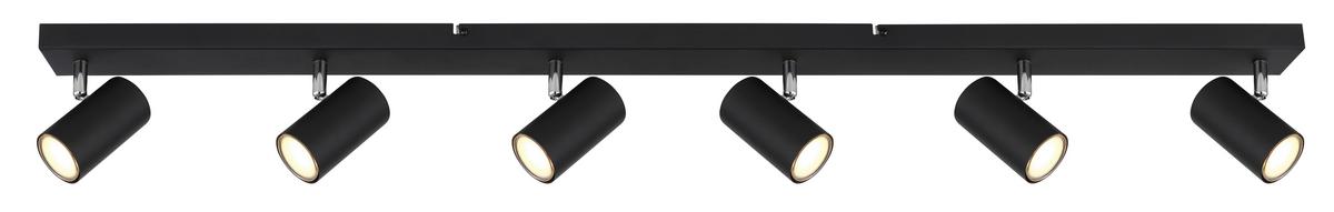 Strahler Witmo Schwarz max. 35 Watt - Schwarz, KONVENTIONELL, Metall (115/6/12cm)