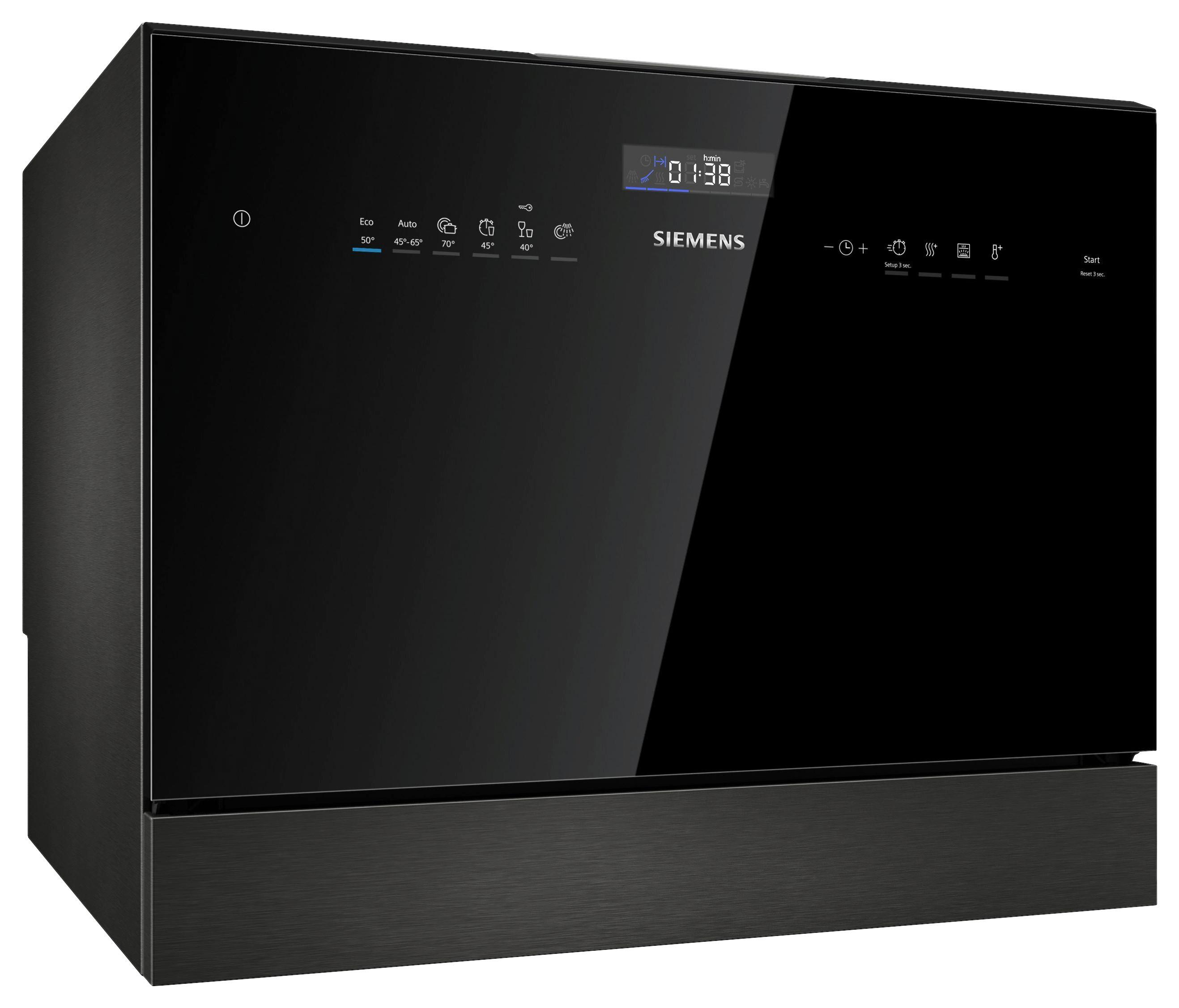 Geschirrspüler SK25IB00TE Schwarz - Schwarz, Natur, Metall (55,1/45/50cm) - Siemens
