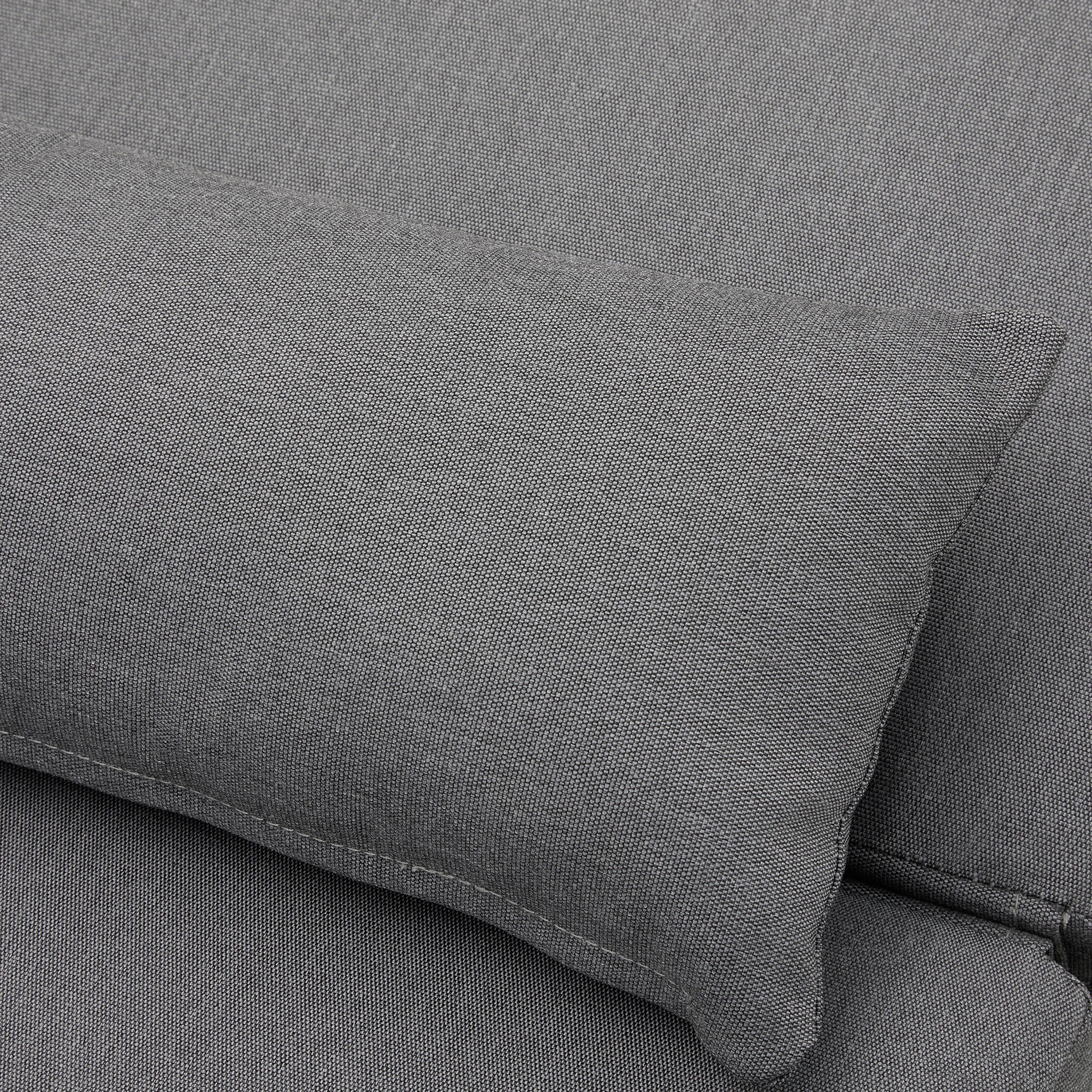 SOLSÄNG SUSA - mörkgrå, Modern, metall/textil (200/64/40cm) - Bessagi Garden