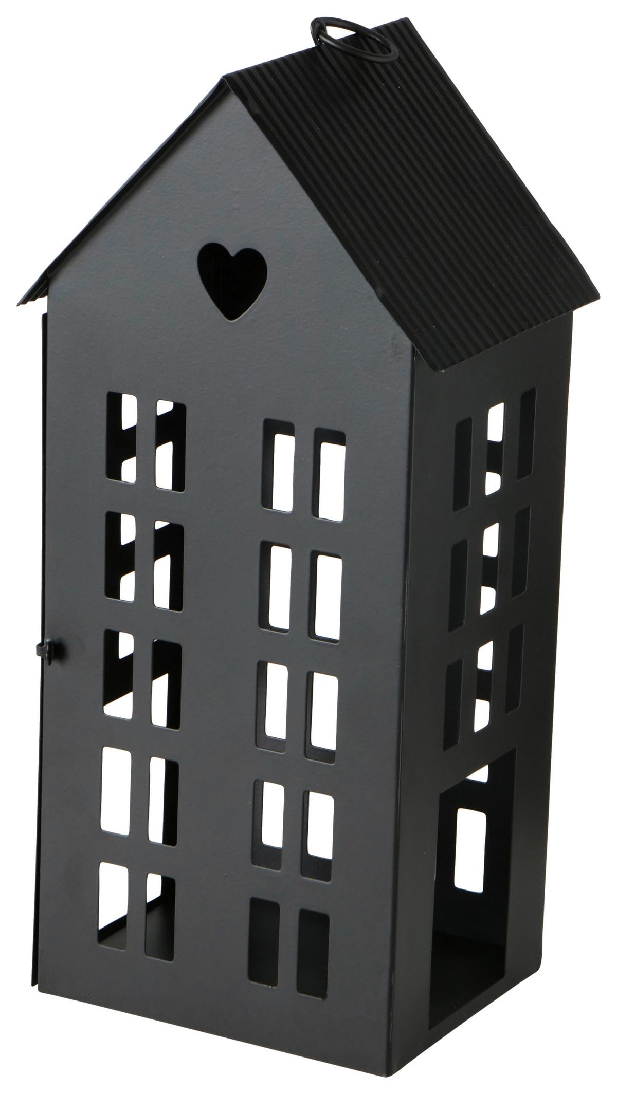 Lámpás Alamo I - fekete, Basics, fém (17/35/13cm) - Modern Living