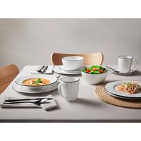 Serviciu de masă 20/1 Jiri - alb/negru, Modern, ceramică - Mömax