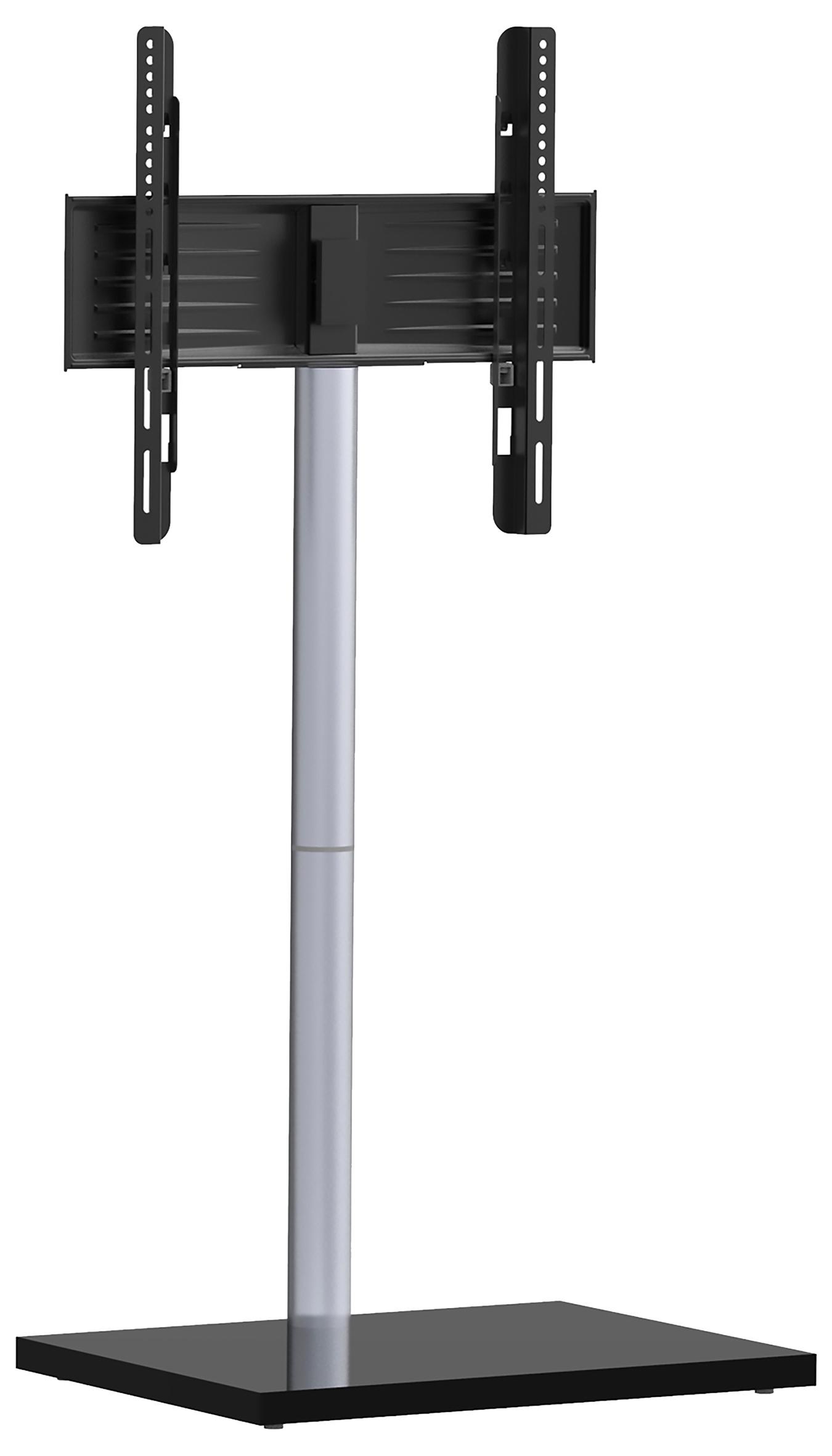 Stojalo Za Tv Nalano, Črna, Srebrna - srebrne barve/črna, Basics, kovina/leseni material (100/60/45cm) - MID.YOU