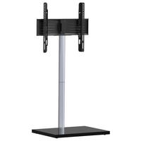 Stojalo Za Tv Nalano, Črna, Srebrna - srebrne barve/črna, Basics, kovina/leseni material (100/60/45cm) - MID.YOU
