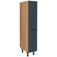 Apothekerschrank Easytouch Blau - Blau/Eichefarben, MODERN, Holzwerkstoff/Metall (30/168/58cm) - Nobilia