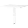Schreibtisch Ribera in Weiß - Weiß, MODERN, Holzwerkstoff/Metall (80/71-91/80cm) - Premium Living