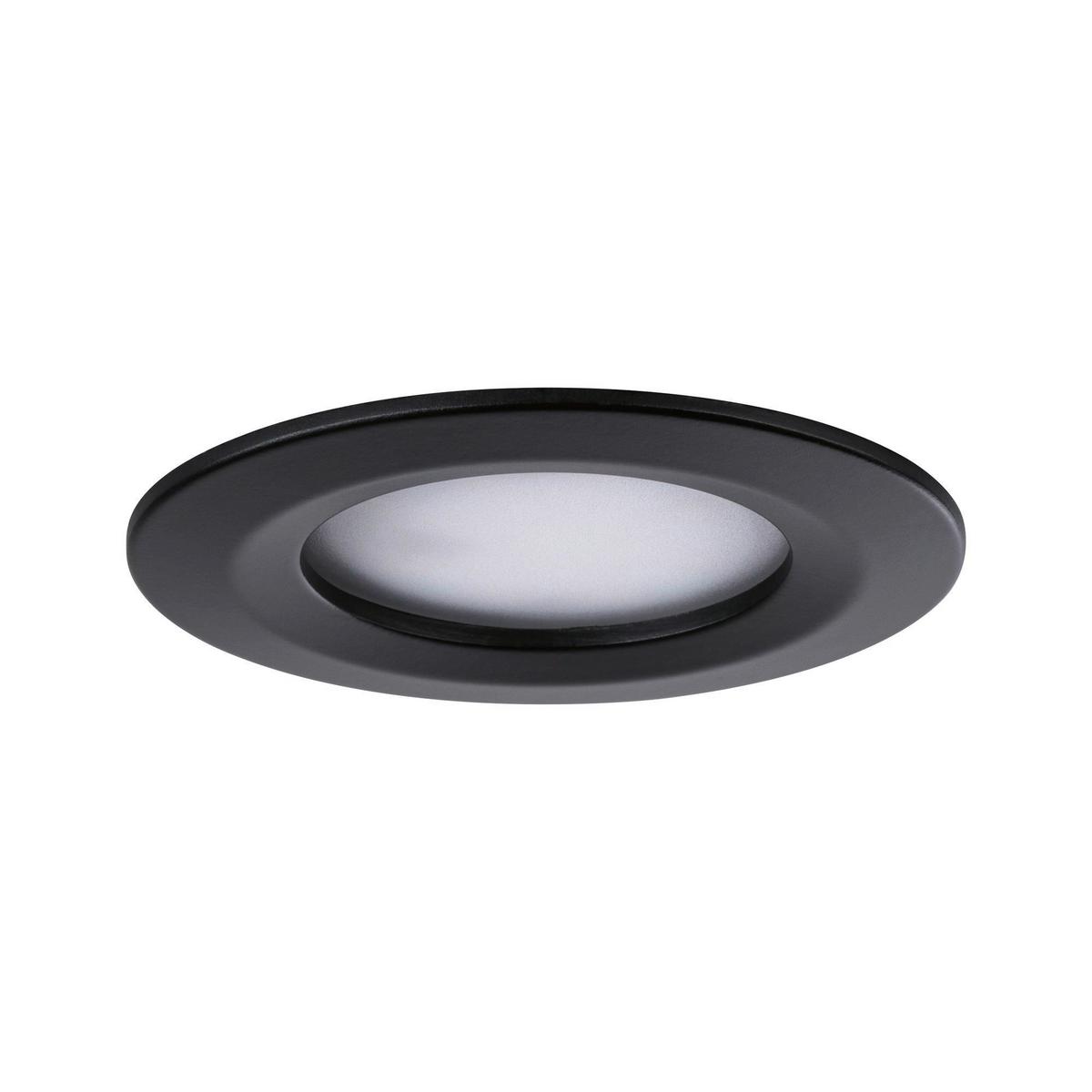 Deckenleuchte Nova max. 6,5 Watt, 3-teilig - Schwarz, Basics, Metall (7,8cm) - Paulmann