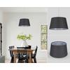 LAMPSKÄRM EMIL - vit/grå, Modern, metall/textil (35/35/20cm) - Mömax