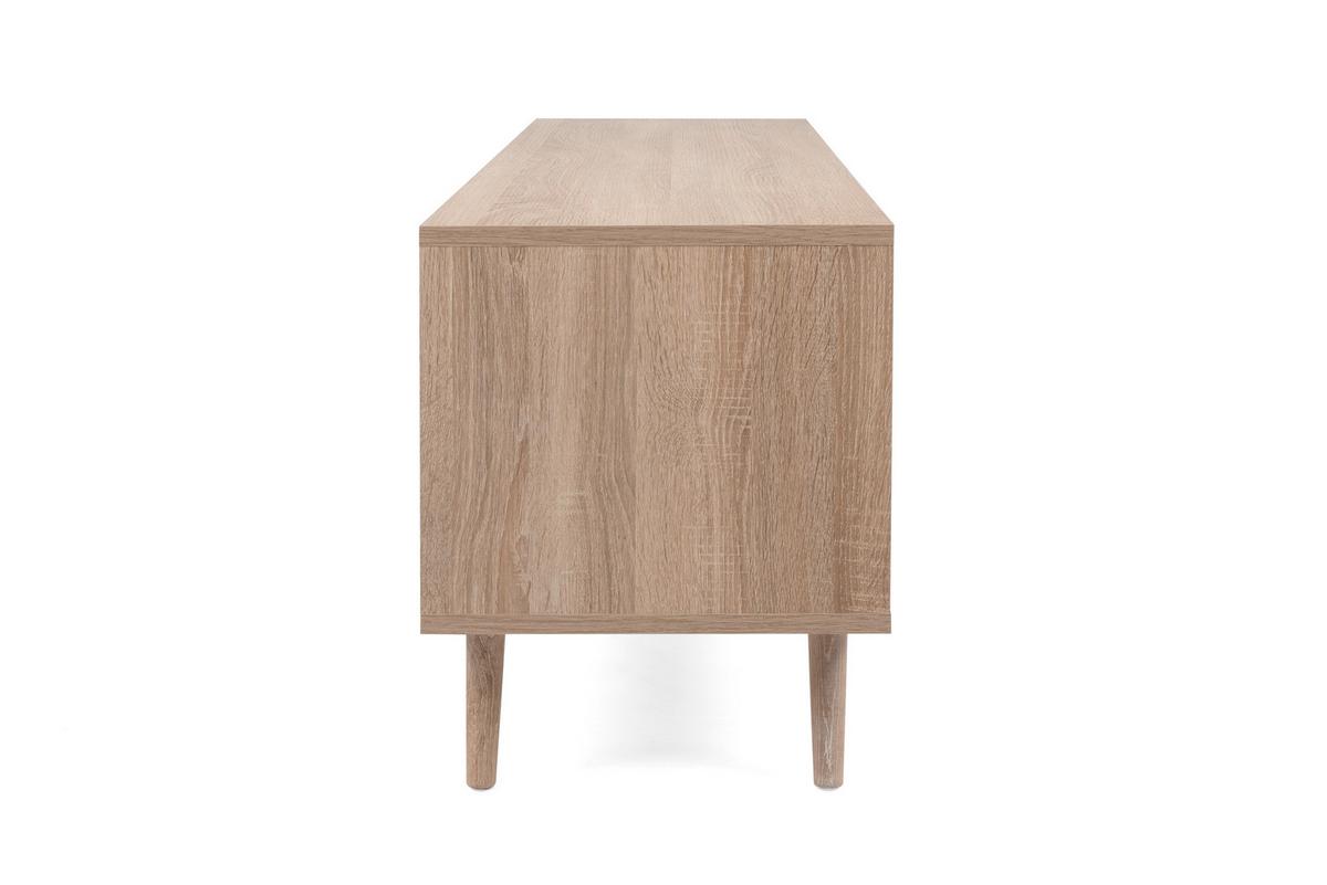 KOMODA NISKA BALI - kolor dębu sonoma, Natur, materiał drewnopochodny (150/52/40cm) - MID.YOU