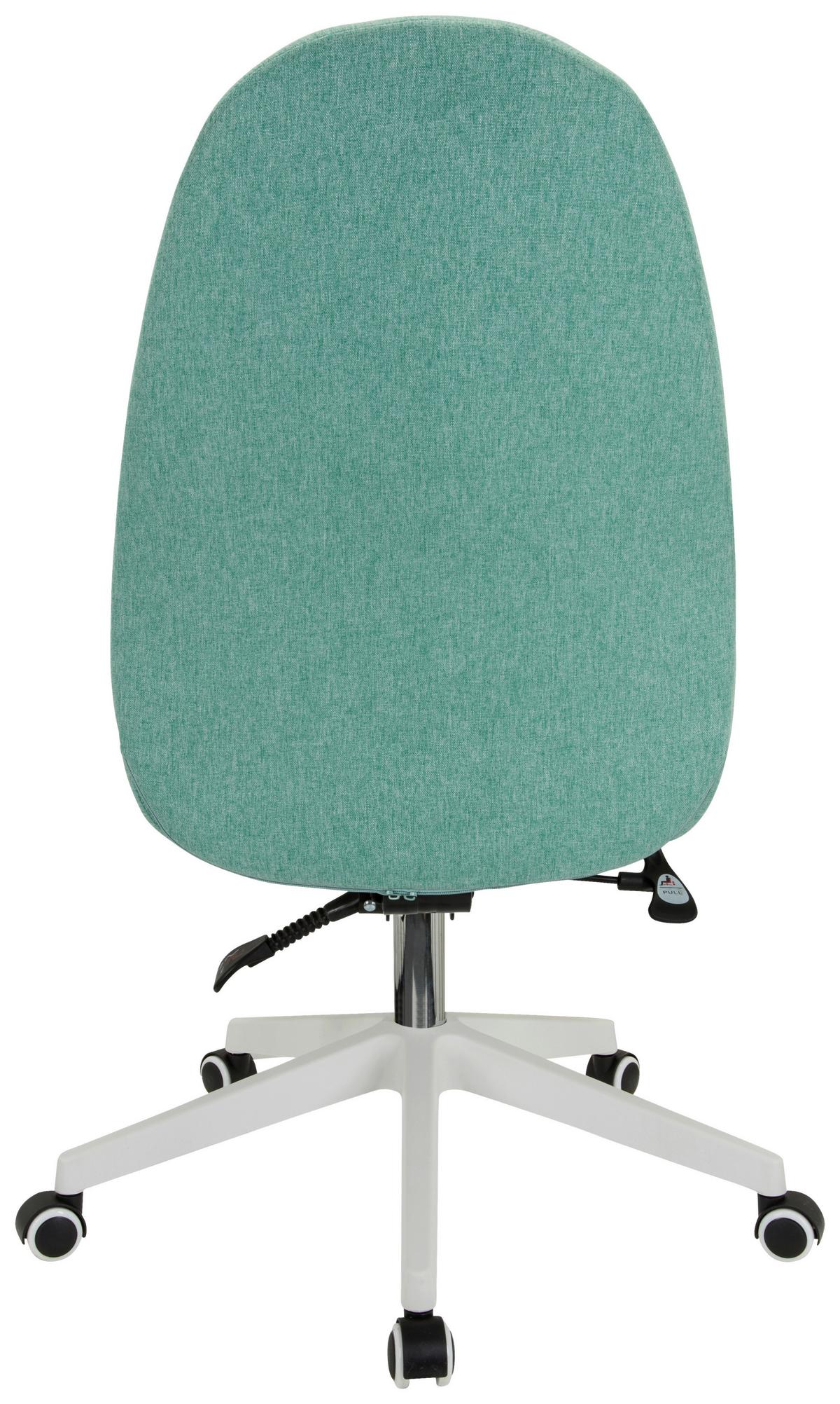 Vrtljivi Stol Avea I, Meta Zelena - bela/metino zelena, Basics, umetna masa/tekstil (56/104/58cm) - MID.YOU