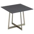 Klubska Miza Orion - črna/nikelj, Moderno, kovina/steklo (50/43/50cm) - Modern Living Klubska Miza Orion - črna/nikelj, Moderno, kovina/steklo (50/43/50cm) - Modern Living