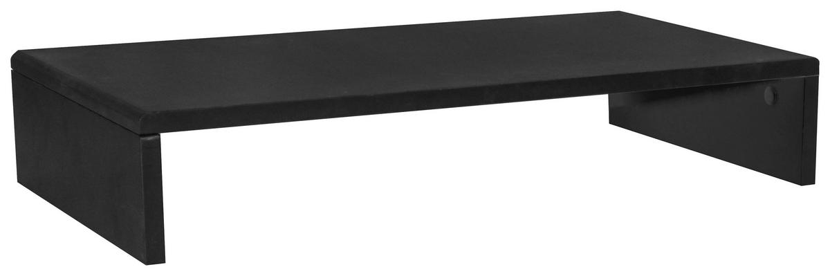 Tv-rátét Fekete Aktion - fekete, Modern, faalapú anyag (70/12,8/35cm)