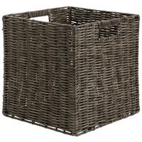 Korb Vien in Braun - Braun, Kunststoff/Metall (32/30/28cm) - Modern Living