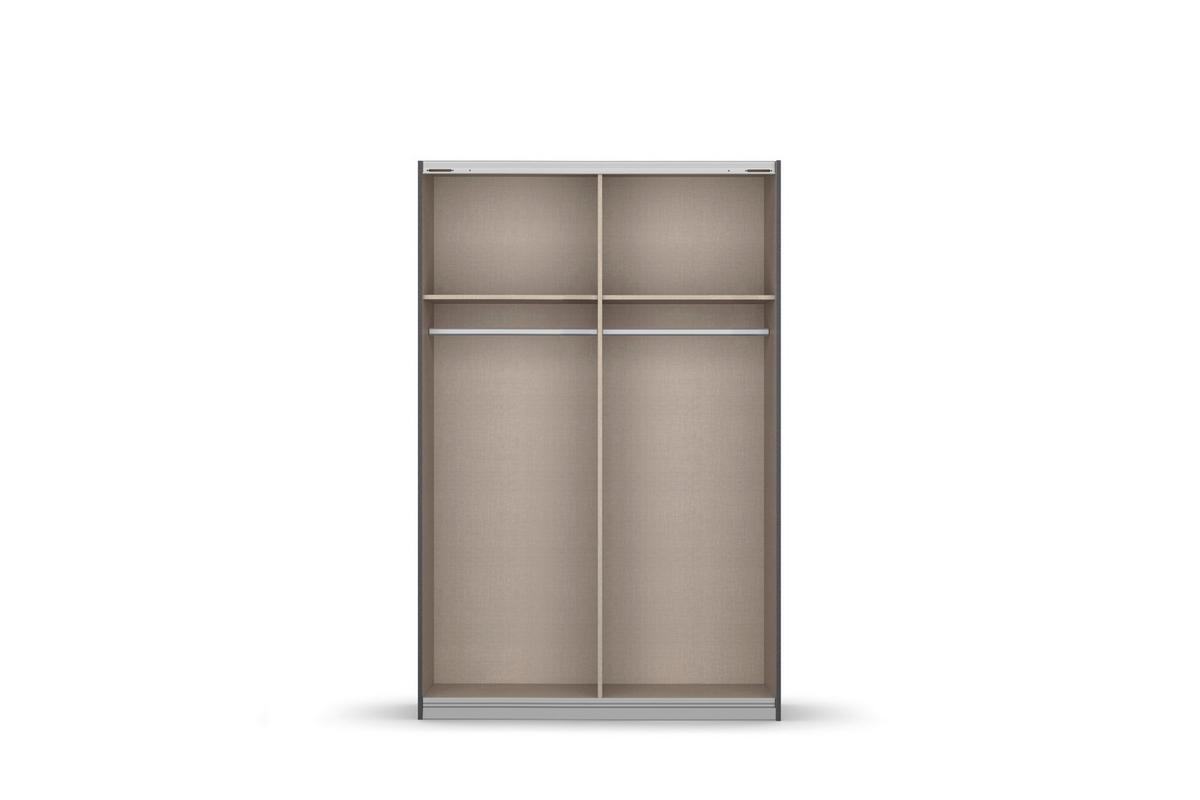 Ormar S Kliznim Vratima Subito - bijela/boje aluminija, Moderno, drvni materijal/metal (136/197/61cm) - Modern Living