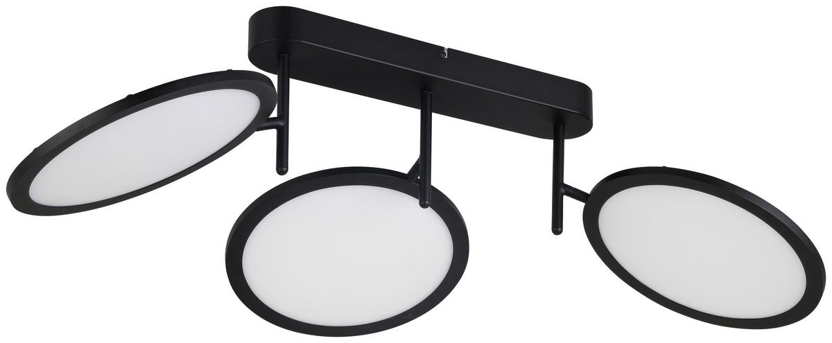 LED Mennyezeti Lámpa Carsten - fekete, Modern, műanyag/fém (77,8/45,5/25,1cm) - Visiona