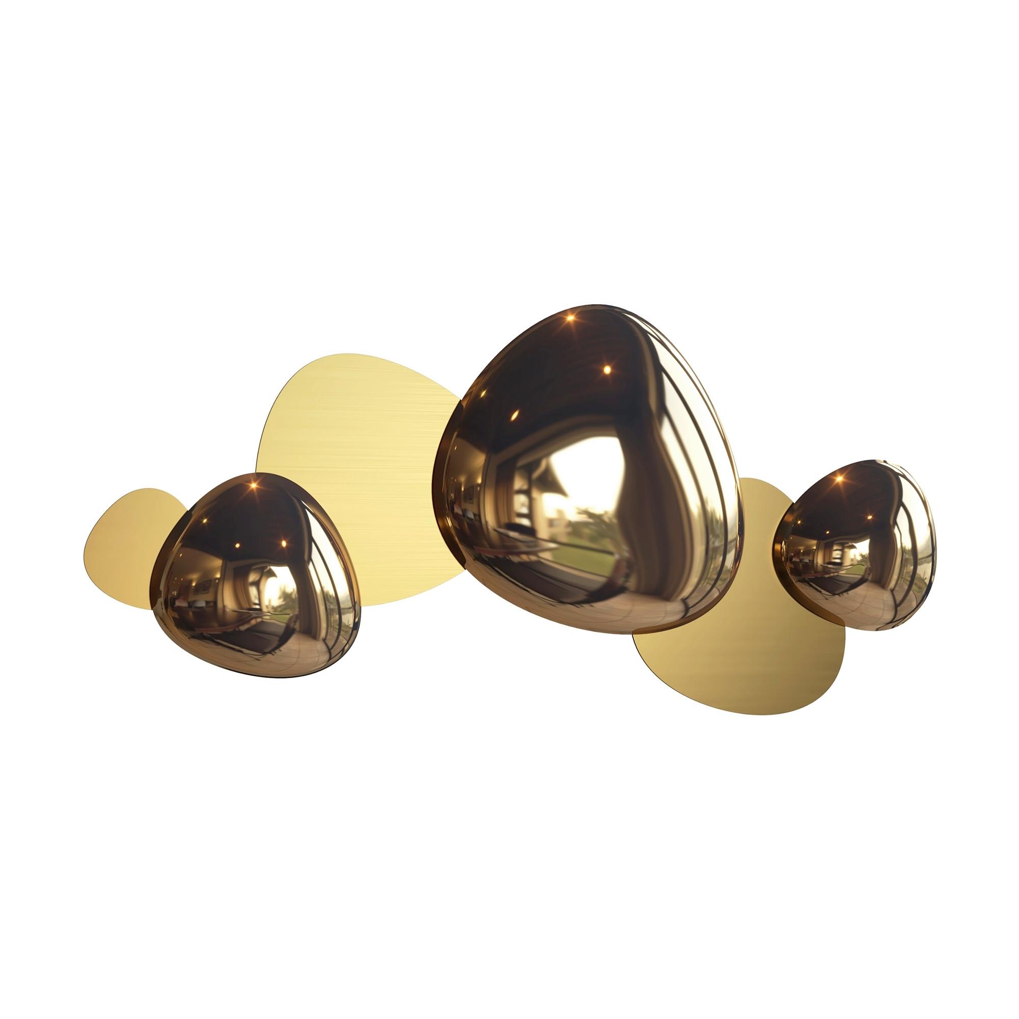 Wandleuchte Jack-Stone Goldfarben max. 13 Watt - Goldfarben, Trend, Metall (37,1/79/7,4cm) - MAYTONI