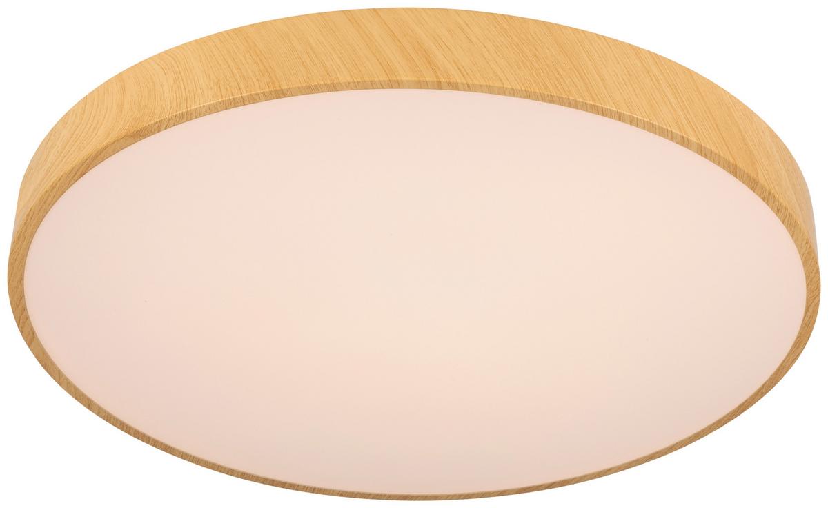 LAMPA SUFITOWA LED VADUZ - kolor naturalny/biały, Trend, tworzywo sztuczne/metal (50/13cm) - Novel