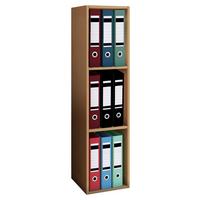 Pisarniški Regal Offas, Bukev - barve bukve, Design, leseni material (34/115/29cm) - MID.YOU