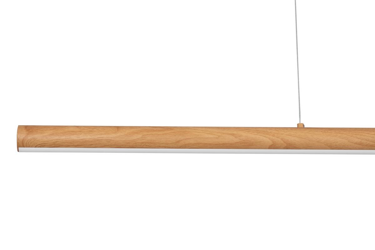LAMPA WISZĄCA LED ZÜRICH - kolor naturalny, Trend, tworzywo sztuczne/metal (120/6/120cm) - Novel