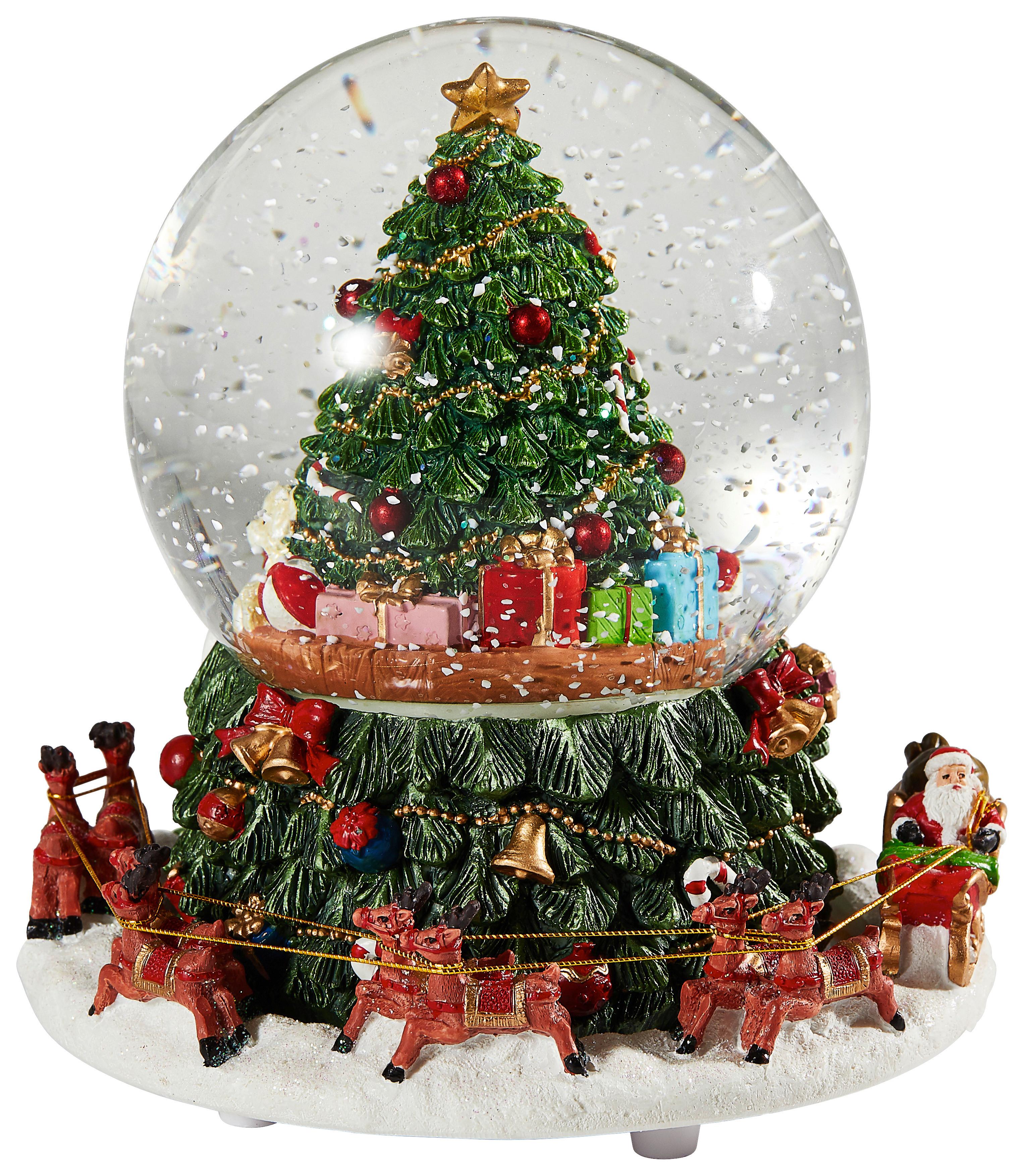 POZYTYWKA DEKORACYJNA 10028168 - zielony/czerwony, Trend, tworzywo sztuczne/szkło (16/18cm) - X-Mas