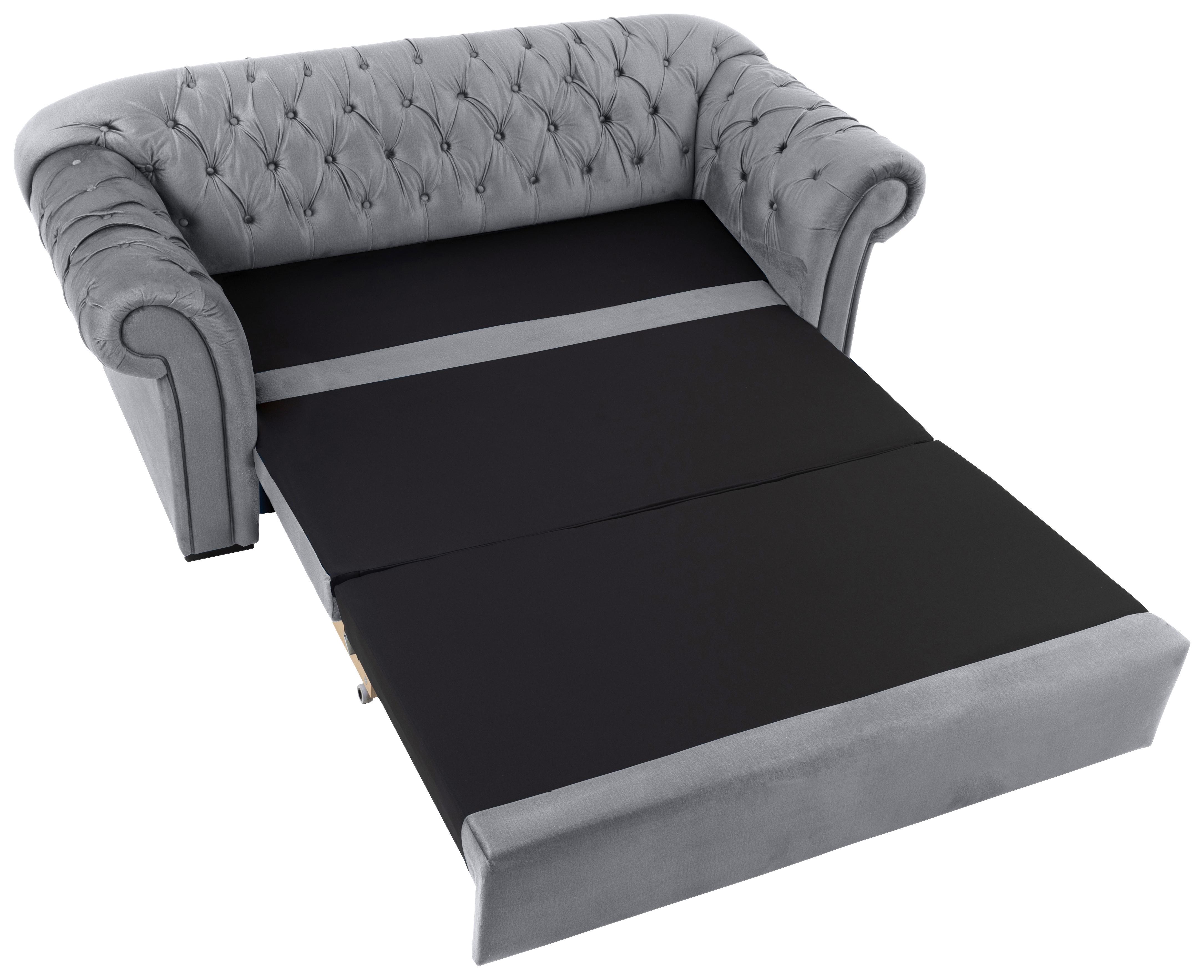 Trosjed Na Razvlačenje Cupido - siva/crna, Design, tekstil/drvo (213/86/99cm) - Mömax