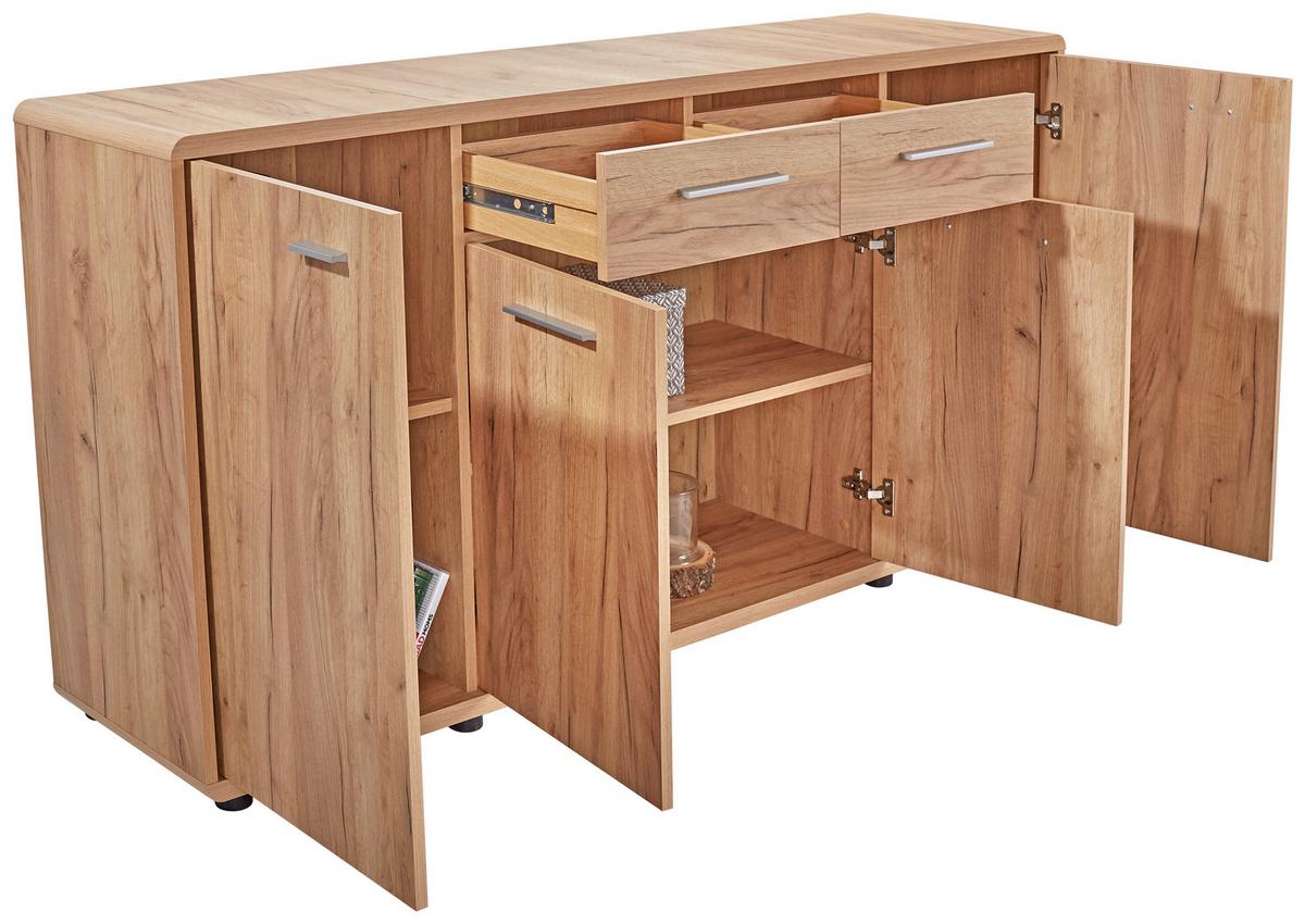 Comodă FONTANA - culoare lemn stejar, Modern, material pe bază de lemn (174/87/40cm) - Modern Living