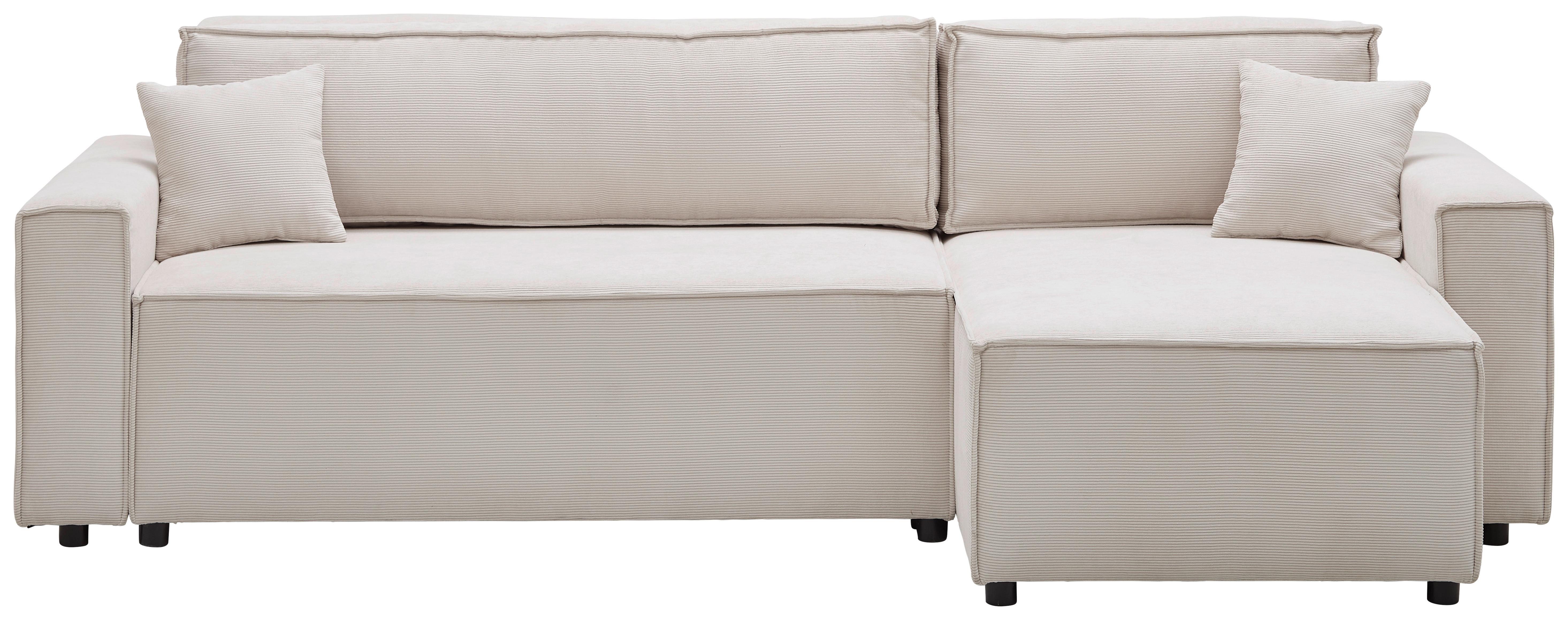 Sedežna Garnitura Mira, Bež, Ležišče - črna/bež, Basics, tekstil (248/76/140cm) - Modern Living
