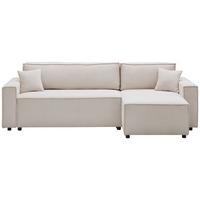 Sedežna Garnitura Mira, Bež, Ležišče - črna/bež, Basics, tekstil (248/76/140cm) - Modern Living