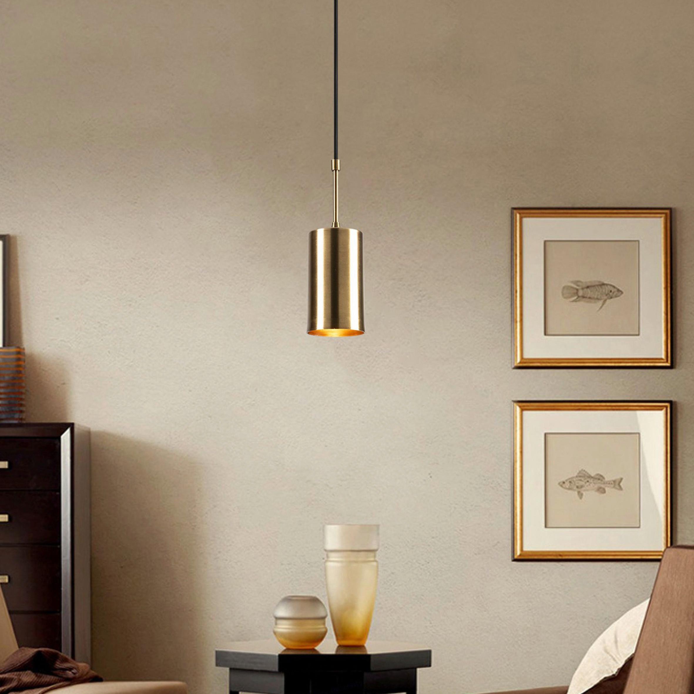 LAMPA SUFITOWA 3808007601 - kolor złoty, Trend, metal (124/9/9cm) - P & B