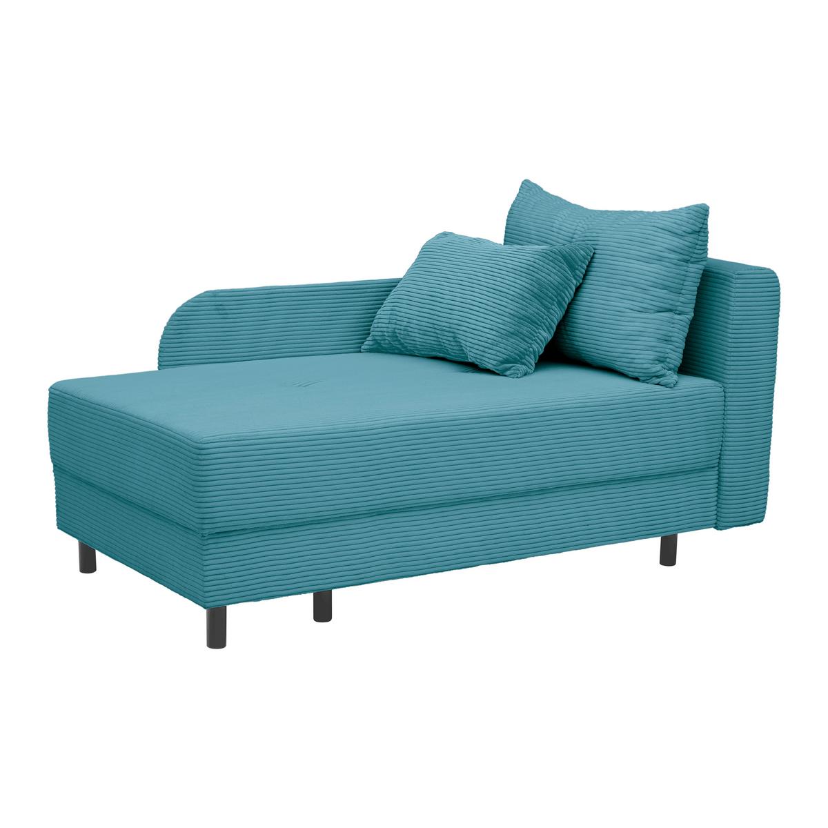 Liege Nova Petrol - Petrol/Schwarz, MODERN, Holz/Textil (145/62/85cm) - Mömax