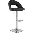 Barski Stolček Martin - črna/krom, Moderno, kovina/tekstil (55/89-110/53cm) - Mömax modern living Barski Stolček Martin - črna/krom, Moderno, kovina/tekstil (55/89-110/53cm) - Mömax modern living