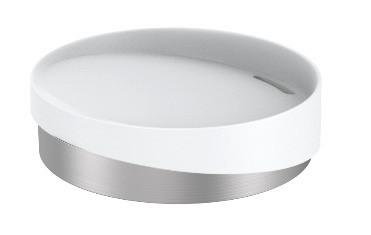 Posuda Za Sapun Chris - bijela, Modern, metal/plastika (11/3cm) - Premium Living